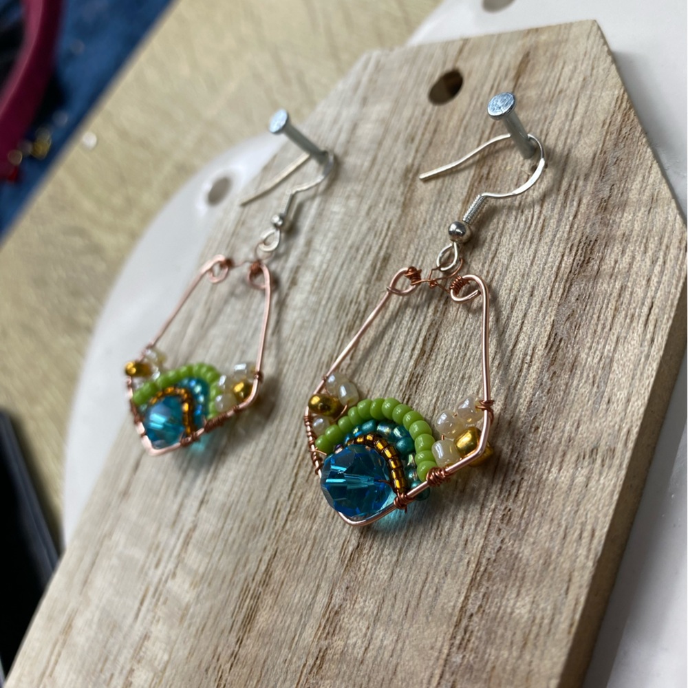 Handmade seeded earrings